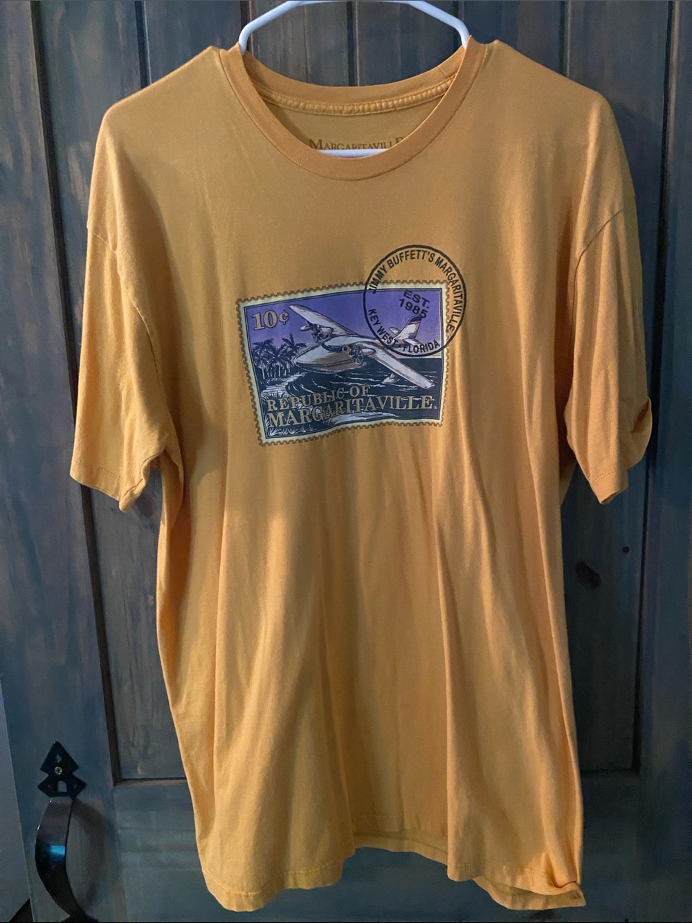 Jimmy Buffets Margaritaville Yellow Short-Sleeve Graphic Tee